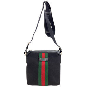Gucci 631195 Outlet Sherry Line Shoulder Bag Nylon Canvas Women's GUCCI